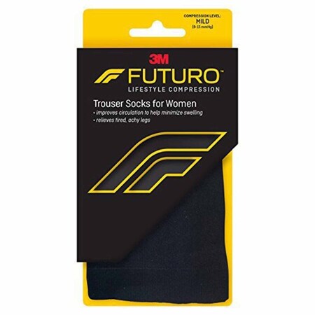 Futuro Compression Socks Knee High Large Black Closed Toe, 24PK 71023EN
